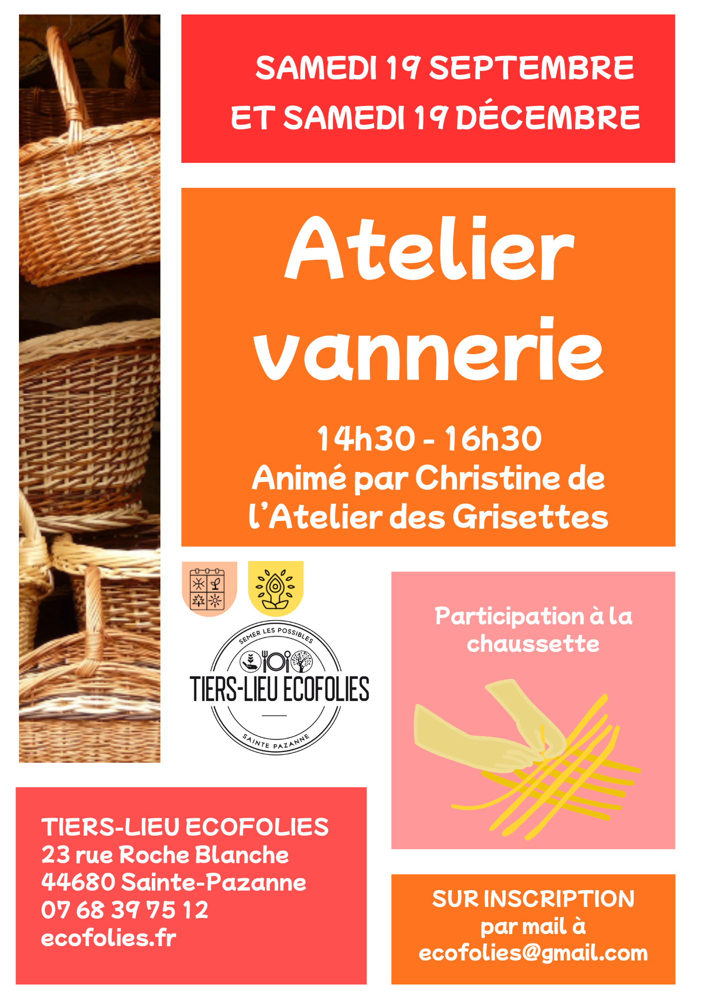 Atelier vannerie Ecofolies